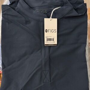 Figs Deep Blue Rafaela Oversized Medical Scrub Top